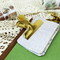 Of course Nordic gold brass storage clip metal hand tent long tail clip ticket clip retro clip