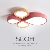 Bedroom light Nordic ins clover girl Childrens room Boy girl warm wedding roof light Net red ceiling light