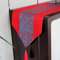 New Chinese bamboo tablecloth Chinese Zen tea table Chinese style Mahogany tea table Tablecloth Japanese tea ceremony tea table fabric