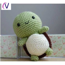 Knitted doll diy handmade Xinyaju) wool woven crochet doll tortoise diy material bag