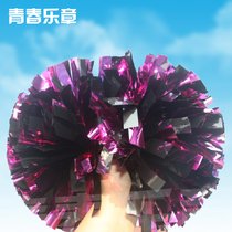 Metal rose red black mixed color cheerleader hand flower La La fuck flower ball Lara La La flower ball color ball school