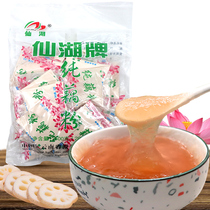 Yunnan Chengjiang specialty Xianhu brand pure lotus root powder 500g(20gX25 bag) tourist granules original red jujube flavor optional