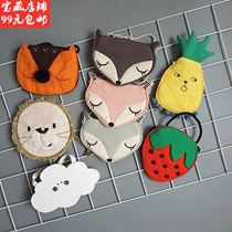 2019 New Boys and Girls cute cartoon fruit bag coin wallet diagonal bag cross bag bag decorative bag handbag
