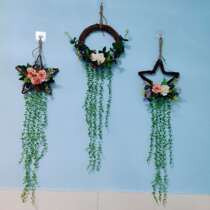 Living room wall decoration simulation green plant pendant Dining room wall Bedroom room wall decoration Creative plant pendant