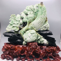 Direct supply from the source of Chinas four famous jade many children and many blessings golden jade Mantang Dushan jade ornaments 27 kg c29