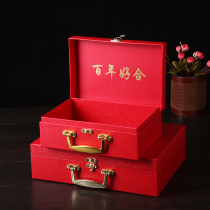 Engagement betrothal gift box gift box gift box bride price cartridge money-box wedding supplies Daquan 300000 yuan betrothal gifts hand