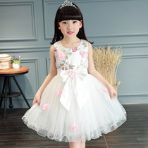 Girls dress summer dress new skirt eight-year-old girl June 1 Childrens Day table performance 7 princess skirt 6 days