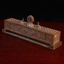 Pure Copper Sleeper Furnace Double Deer Listen To Normal Incense Stove Smoked Incense Stove Sleeper Box Home For Buddha Supplies Pendulum Incense Stove