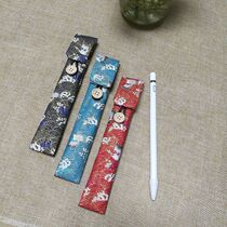  Japanese-style pen bag Single-pack literary small fresh apple apple pencil pen cover protective cover Retro pen bag