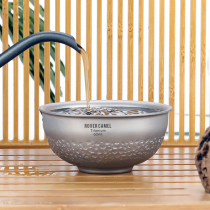 Range Rover outdoor leisure pure titanium double-layer small teacup Travel drinking teacup portable heat insulation and anti-scalding Kung Fu tea set 60ml