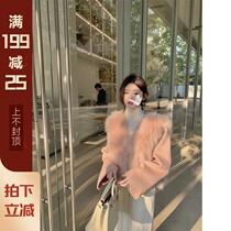 XUELI Sydney women Australian full wool double-sided Jacket Women autumn and winter new celebrity style fox fur vest