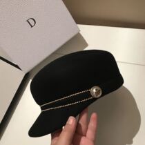 Designer new style niche hat Womens winter British topper Korean version casual cap Knight equestrian hat