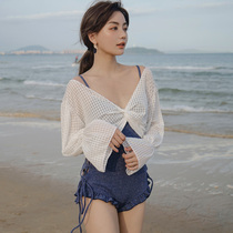 Xia Bei Man Hot Spring Swimsuit Women 2020 New Sexy Mover Thin Conservative Fairy Fan ins One-piece Swimsuit