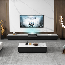 Italian Minimalist Laser TV Special Cabinet Flex Table Home Theater Smart Projector Rock Board TV Cabinet Terrace