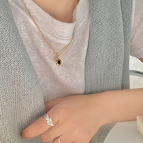 YIMIJEWEL French court retro necklace light luxury niche female pure 925 silver all-match 2022 spring new style