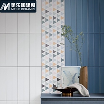 Nordic relief surface Macaron 200X600 milk tea shop characteristic kitchen bar dark green bed and breakfast bathroom wall brick