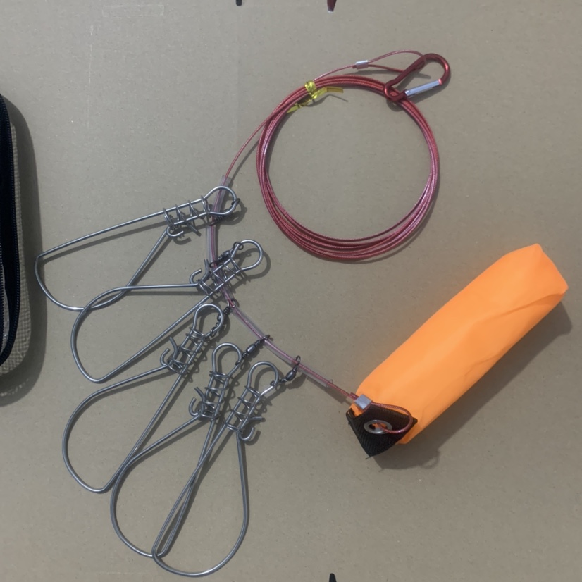 Luya stainless steel live fish buckle wire rope lock fish buckle can be accessories Bulk fish lock equipment lock fish device as anchor fish