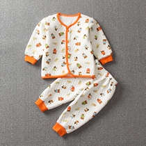Special clearance No return No change Baby warm suit Girls thickened male baby underwear spring and autumn and winter 0-1 years old