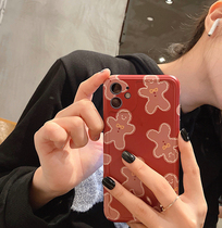 ins wind Christmas gingerbread people apply iphone12promax mobile phone shell 11pro apple x full package xr anti-fall xsnet red max personality xsmax small crowns 8p