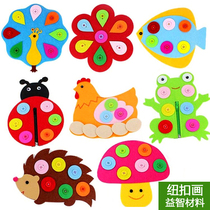 Zone Corner Trim material unwoven cloth button diy hand zipped zipper buckle Sub Kindergarten Regional Environmental Placement