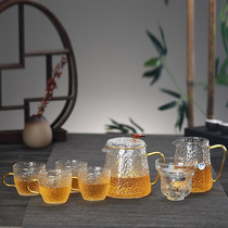 Glass teapot Single pot Kung Fu tea pot Making tea pot Making tea Home drinking tea High temperature filter flower tea pot Small black tea tea set