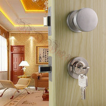 Stainless steel double-sided invisible door lock hidden lock with key