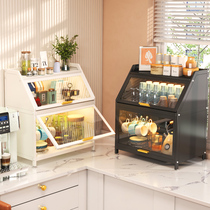 Dustproof cup rack drain desktop coffee glass tea cup holder home cupboard office cup storage cabinet