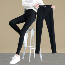 Eight small black leggings women wear spring and autumn 2021 New Joker high waist Magic small feet small black pants