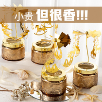 Aroma candle low temperature gift box to help sleep bedroom with hand gift decoration soybean birthday gift lasting lantern fragrance