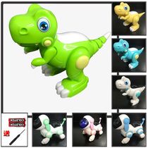 Childrens electric dinosaur toy sound and light music robot dog Baby Kibab crawling toy Square tiger model