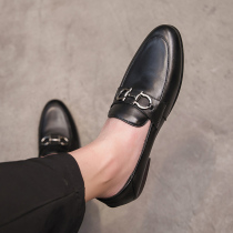 Clear bin 2021 Autumn New European Station Tide Cards Genuine Leather Shoes Men Shoes Business Casual Shoes Lefu Shoes