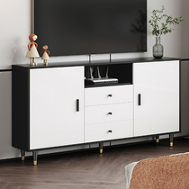 Modern minimalist ultrathin plus tall narrow section TV cabinet Main sleeper bedroom assembly light and luxurious TV enclosure Living room