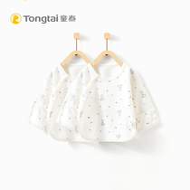Tongtai baby underwear Four Seasons cotton monk clothing 0-2 month new baby clothes men and women Baby half back clothes 2 pieces