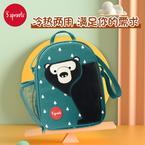 3sprouts Canada imported childrens lunch box Bento insulated oil-proof backpack tote bag student cartoon bag