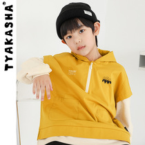 (Black and White Bear Series) TYAKASHAKIDS Takasha kids hoodie autumn kids hoodie