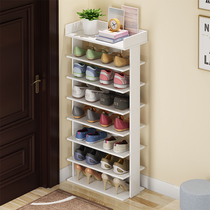 Shoe rack multi-layer simple doorway household economical multifunctional storage small narrow shoe cabinet storage dust-saving space