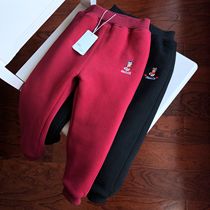 7704 Boys and Cotton Sweatpants Winter Cotton Pants-12 16
