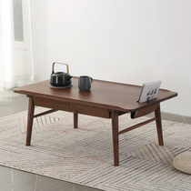 Nordic tea table minimalist living-room small tea table tea table small family type solid wood tea table oak walnut wood tea table ins wind