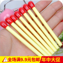 Cute match shape ballpoint pen mini signature pen with pen blue Korean creative stationery