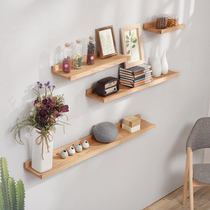 Partition Shelf shelf Wall single-shaped partition solid wood creative grid U-shaped wooden living room wall hanging shelf
