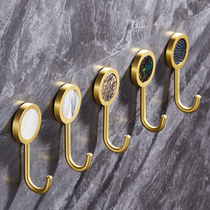 European-style light luxury retro non-hole adhesive hook hook toilet door creative wardrobe wall hanging single hook