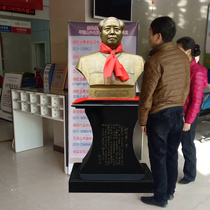 Chairman bronze statue Grandpa Mao pure copper decoration 1 8 to 2 meters bust statue Great man standard head office statue