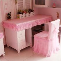 Tablecloth dust cover tablecloth tea table cloth dressing table cover princess style lace small red grid tablecloth