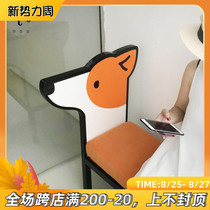 Yayozhi original design Corgi stool Nordic modern shoe changing stool bench entrance solid wood cute childrens room stool