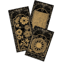 Graphic 45 label matching Die cutting Tag Metal Die set