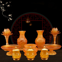 Glazed Buddha Suit Lotus Light for a cup vase Vase Incense Stove Home Fo the Fare for a complete set of pendulum pieces