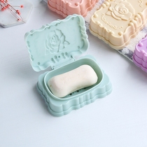 With cover waterproof perfumed soap box toilet drain soapbox creative big number travel soap holder soap holder