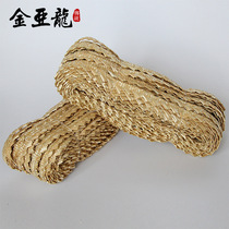 Wheat straw braid straw braid braided braid can be dyed and painted pure hand woven pure natural handicraft flower braid