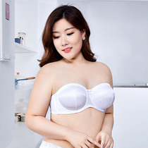 Strapless beautiful back womens underwear non-slip ultra-thin bandeau gathered bra oversized fat mm sexy anti-sag new model