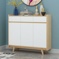 Home door shoe cabinet simple modern entrance cabinet living room multifunctional storage door hall large-capacity shoe cabinet
